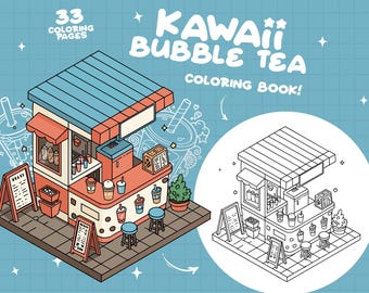 Boba Tea Coloring Bubble Tea Coloring Beverages Kawaii Coloring Book Shop Coloring Store Tiny Coloring Cafe Postre Coloring Pages Summer Coloring Pages