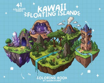 Une île à colorier, un livre à colorier fantastique pour adultes