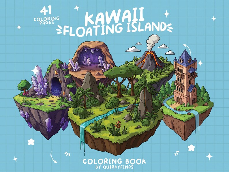 Une île à colorier, un livre à colorier fantastique pour adultes image 1