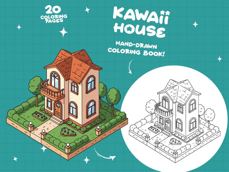 Cozy House Coloring Pages Exterior Coloring Urban Home Coloring Houses ...