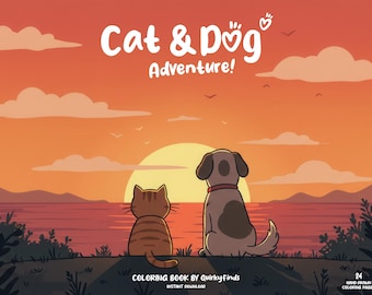 Animal Characters Coloring Animal Friends Coloring Pages Cozy Coloring Dog Puppy Coloring Cats Adventure Coloring Kitten Comfy Coloring Book