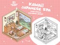 Spa Coloring Beauty Coloring Self Love Kawaii Coloring Cozy Girl Coloring Japanese Coloring Relaxing  Zen Coloring Aesthetic Coloring Pages product logo