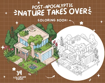 Building Coloring Scenery Spooky Coloring Pages Nature Coloring Book Urban Coloring Exterior Fantasy Coloring Forest Adult Coloring Sheets