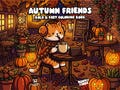 Cute Autumn Coloring Book, Cozy Fall Coloring Pages, Fall Animals Coloring, Bold Easy Coloring for Adults Kids, Printable Instant Download product logo
