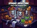 Halloween coloring book adults cozy spooky coloring adulting funny coloring mom bold and easy halloween activity printable instant download product logo