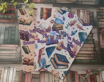 Set de marcapáginas laminados de Banned Books: regalo literario