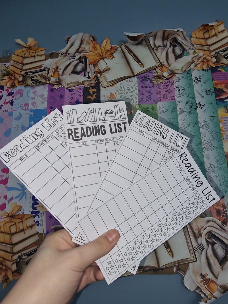 Customizable Book Log Bookmark With Dragon Scale Pocket Book Lovers