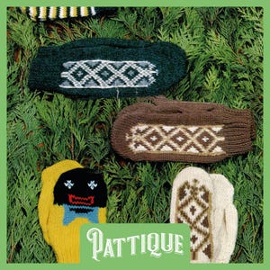 Easy Knit Children's & Adult's Mitts Vintage Knitting Pattern - 4 Designs Fair Isle Chunky Gloves, Knitted Mittens - PDF Instant Download HQ