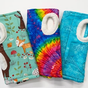 Size M wrist brace, soft cotton with fleece lining, for carpal tunnel, tendonitis, pretty cute pattern, for right or left hand