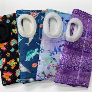 Size S wrist brace, soft cotton with fleece lining, for carpal tunnel, tendonitis, cute pretty pattern, for right or left hand
