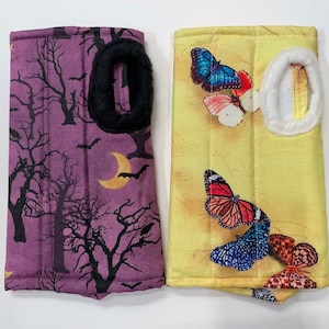 Size L wrist brace, soft cotton with fleece lining, for carpal tunnel, tendonitis, cute pretty pattern, for right or left hand