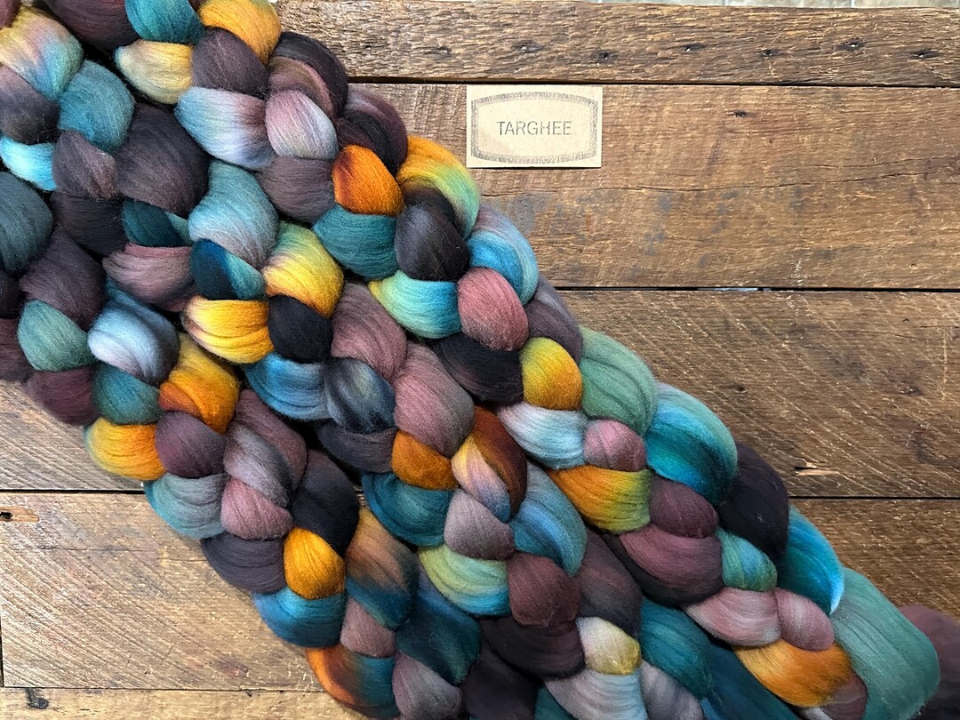 Fool's Spring – Hand Dyed Combed Top | US Grown Wool | Spinning Fiber ...