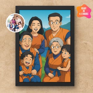 Custom Anime Portrait: DBZ Dragon Art From Photo (Digital Download