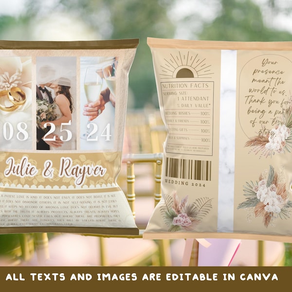 Minimalist Wedding Merch Editable Canva Template