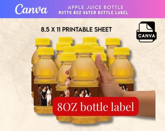 Bevanda al succo di mela - Etichette modificabili