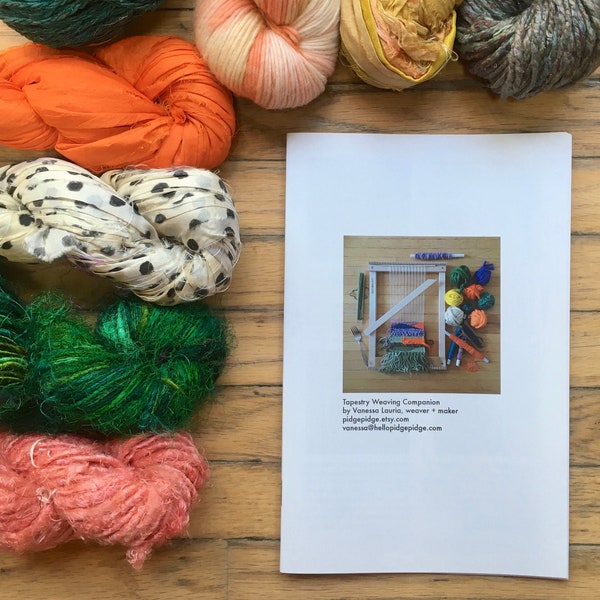 Beginner Tapestry Weaving Workbook | DIY Crafters | Learn to Weave Booklet | Tapestry 101 Loom Instruction | Tapestry Weaving Companion Book