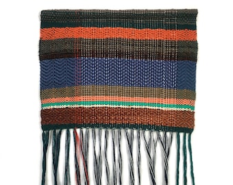 Santa Fe | Tapestry Wall Hanging | Striped Boho Weave | Yarn Wall Art | Woven Textile Art | Bohemian Decor | Handwoven Tapestry | TA1