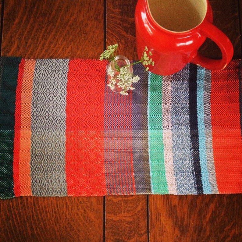 Custom Handwoven Table Runner Woven Tablescape Fashion Etsy