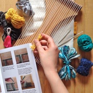 Beginner Tapestry Weaving Workbook DIY Crafters Learn to Weave Booklet Tapestry 101 Loom Instruction Tapestry Weaving Companion Book image 10