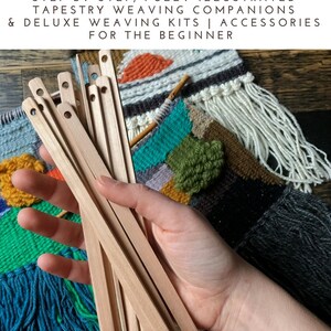 Weaving Needle Sets for Tapestry Loom | Wooden Tapestry Needles | Weaving Loom Tools | Needles | Needles for Beginner | Weaving Supplies image 2