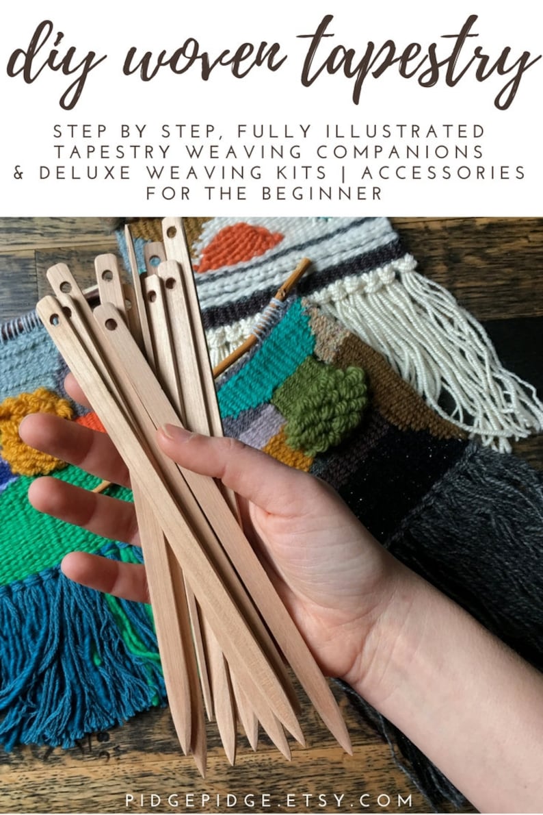 Weaving Needle Sets for Tapestry Loom Wooden Tapestry Etsy