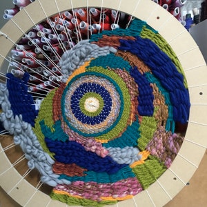 Tide Pool Circular Weaving Woven Circle Tapestry Weave - Etsy