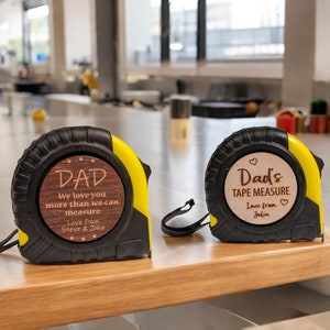 Personalized Durable 25 Feet Tape Measure for Dad, Custom Engraved Tape Measure, Grandpa Gift, Gifts from Kid, Son, Daughter, Unique Present