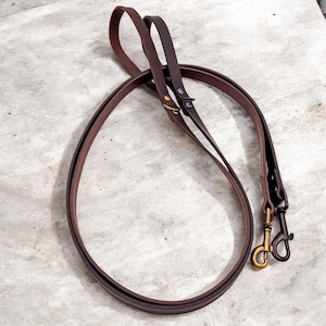Full Grain Leather Dog Leash Handmade Durable Stylish Pet Leash 4ft & 5ft Walking Accessory