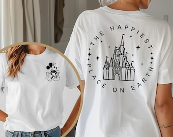 Disney Happiest Place On Earth Shirt, Disney Magic Kingdom Shirt, Disneyland Est Shirt, Disney Vintage Shirt, Disney Mickey Shirt