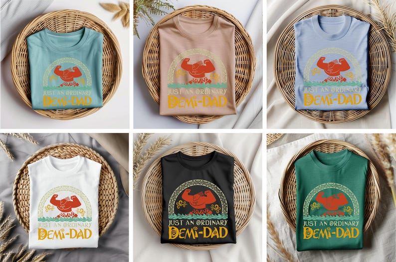 Just An Ordinary Demi Dad Shirt, Disney Maui Shirt, Disney Moana shirt, Demigod Shirt, Father's Day Gift, Demi Dad Tee, Dad Shirt Bild 4