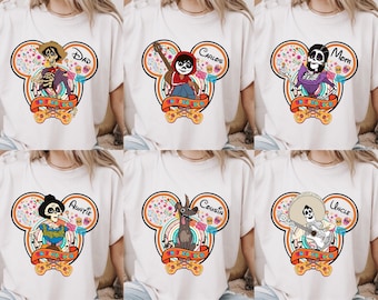 Un Poco Loco Shirt, Disney Coco Shirt, Disney Mickey Head Coco Shirt, Disney Coco Characters Shirt, Custom Matching Disney Shirt
