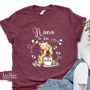 Winnie The Pooh Mommy to Bee Shirt, New Mom Shirt, Disney Mommy Daddy Shirt, Disney Pregnancy Sweatshirt, Pooh Bear Daddy to Bee Tee image 3
