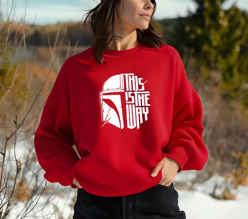 Camiseta Este es el camino, Camiseta Este es el camino de Mandalorian, Camiseta de Star Wars, Camiseta de Disney, Camiseta de Mandalorian, Camiseta de Star Wars imagen 6