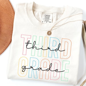 Comfort Colors® Third Grade Teacher Shirt, Elementary Teacher Shirt, 3rd Grade Teacher Shirt, 3rd Grade Shirt Teaching Shirt