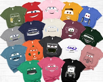 Disney Cars Face Shirt, Disney Cars Shirt, Cars Group Shirt, Disney Vacation, Disney Cars Shirt, Disneyland Shirt, Disney Character Shirt