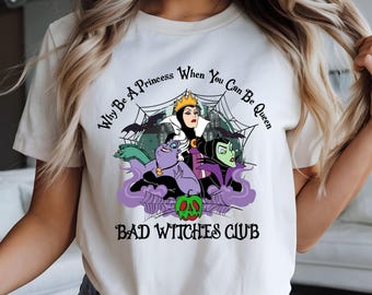 Bad Witches Disney, Disneyland Villains sweatshirt, Disney Halloween Shirt, Witchy Shirt, Halloween Girls Shirt, Villain Era Hoodie