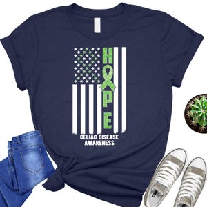 Celiac Disease Awareness Shirt, Celiac Disease Shirt, Celiac Support Shirt, Green Ribbon Shirt, Gluten Free Shirt, Celiac Warrior Gift