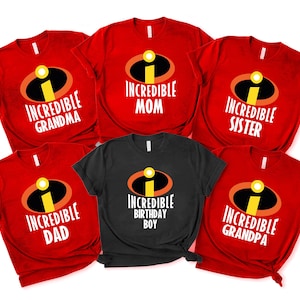 Personalized The Incredibles Birthday Family Shirts, Birthday Shirts, The Incredibles Family Shirts, Disney Family Shirts, Disney Custom Tee