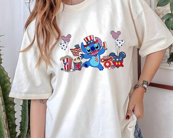 Disney Snack 4th of July, Stitch 4th Of July Shirt, Disney 4th Of July Shirt, 4th Of July Kids Shirt, Stitch Patriotic shirt