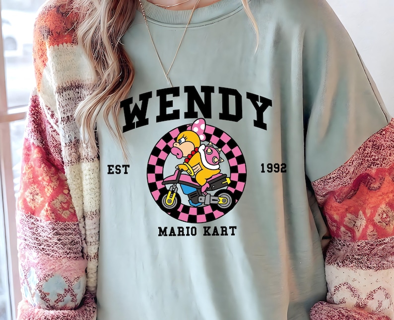 Mario Kart Shirt, Mario Kart Characters Shirt, Mario Character Shirt, Mario Family Shirt, Super Mario Gaming Shirt, Mario Shirt image 5