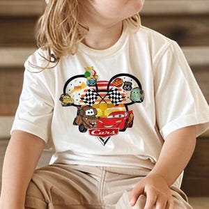 Disney Cars Shirt, Cars Lightning McQueen and Friends Shirt, Mickey Head Shirt, Kids Disney Cars Shirt, Tow Mater Shirt, McQueen Shirt