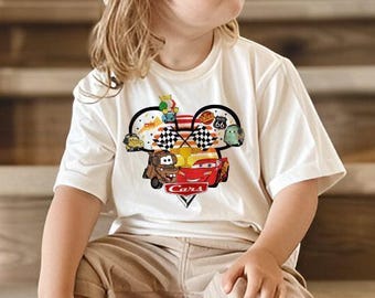 Disney Cars Shirt, Cars Lightning McQueen and Friends Shirt, Mickey Head Shirt, Kids Disney Cars Shirt, Tow Mater Shirt, McQueen Shirt