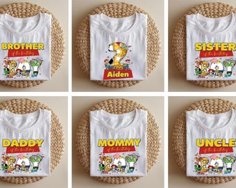 Toy Story Birthday Family Shirt, Custom Toy Story birthday Shirt, Toy Story Birthday Girl Shirt, Toy Story Birthday Boy Shirt, Woody Shirt