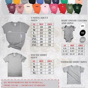 a poster with a bunch of different types of shirts
