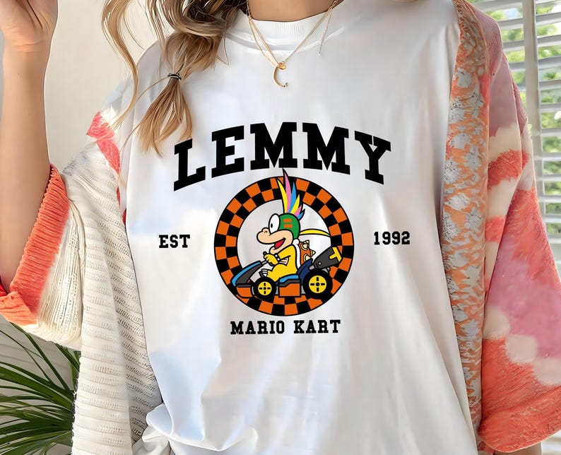 Mario Kart Shirt, Mario Kart Characters Shirt, Mario Character Shirt, Mario Family Shirt, Super Mario Gaming Shirt, Mario Shirt image 4