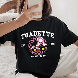 Mario Kart Shirt Comfort Colors®, Mario Family Shirt, Mario Kart Characters Shirt, Comfort Colors Mario Shirt, Mario Gaming Shirt image 4