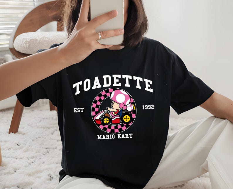 Mario Kart Shirt Comfort Colors®, Mario Family Shirt, Mario Kart Characters Shirt, Comfort Colors Mario Shirt, Mario Gaming Shirt image 4