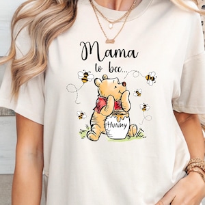 Winnie The Pooh Mommy to Bee Shirt, New Mom Shirt, Disney Mommy Daddy Shirt, Disney Pregnancy Sweatshirt, Pooh Bear Daddy to Bee Tee image 5