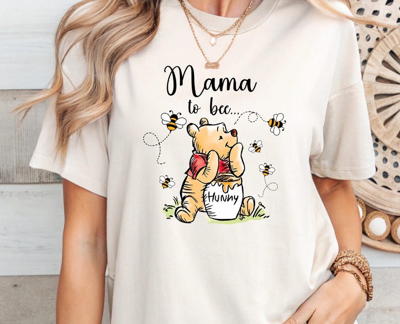 Winnie The Pooh Mommy to Bee Shirt, New Mom Shirt, Disney Mommy Daddy Shirt, Disney Pregnancy Sweatshirt, Pooh Bear Daddy to Bee Tee image 5