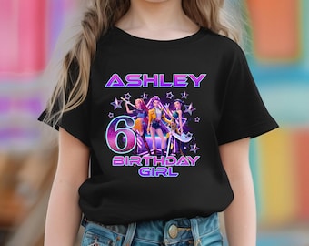 Custom  Birthday Shirt, Personalized Birthday Girl Birthday Tee, Birthday Gift for Kid, Back to School Shirt,